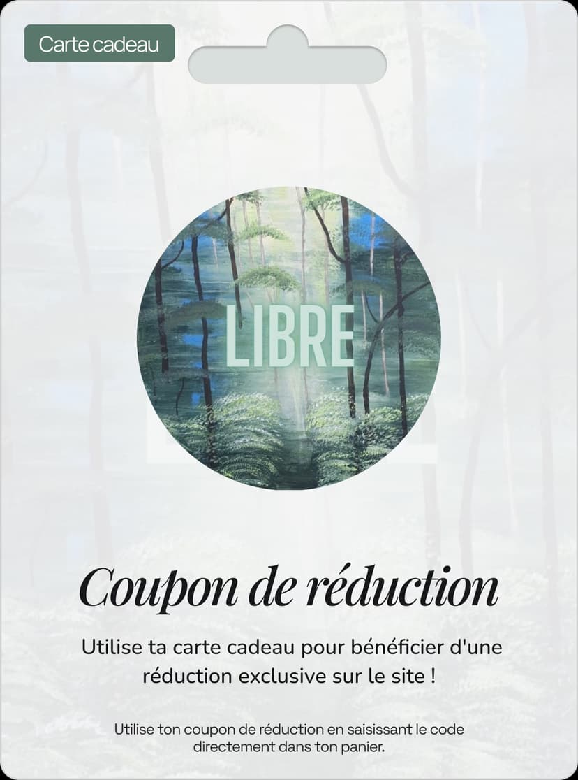 Carte cadeau du programme Libre